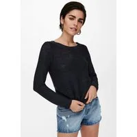 ONLY Strickpullover ONLGEENA XO L/S PULLOVER KNT NOOS Materialmix, regular fit