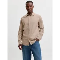 Jack & Jones Langarmhemd JJEFIELD MELANGE SHIRT LS SN Baumwolle, normal geschnitten