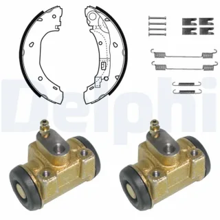 Delphi Bremsbacken vormontiert hinten Citroen Fiat Peugeot KP1080