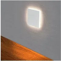 Maxkomfort LED Wandstrahler Treppenbeleuchtung LED 230V, Warmweiß 2,5W, Rund & Eckig, LED fest integriert, 3000K, Warmweiß, Treppenbeleuchtung
