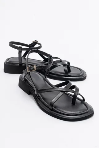 Antas Mit Riemchen Leder Flach Sandalen (Women)