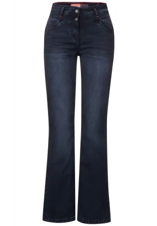 CECIL - Bootcut Slim Fit Jeans blau - Gr. - 32