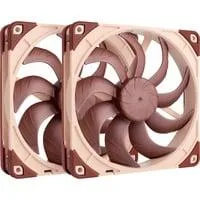 NF-A14x25 G2 PWM Sx2-PP, Gehäuselüfter braun/beige, PWM-Anschluss, 2 Lüfter, 140 mm