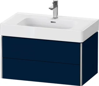 Duravit XSquare Waschtischunterbau wandhängend Nachtblau Seidenmatt 784x470x397 mm - XS4399098980000 XS4399098980000