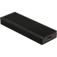 Externes USB Type-C Combo Gehäuse für M.2 NVMe PCIe oder SATA SSD, Laufwerksgehäuse schwarz