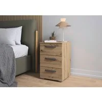 OTTO home Nachtkommode Nachttisch Nachtschrank Schubladen Sideboard Schubladenkommode OTELI (Breite 40 cm SOFT-CLOSE-FUNKTION, elegante Dekor- oder Hochglanzfront), mit 3 geräumigen Schubladen für viel Stauraum MADE IN GERMANY