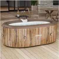 Arebos Whirlpool BERGEN aufblasbar für 2 Personen mit 90 Massagedüsen, (Komplett-Set, 190 x 120 cm), für Outdoor & Indoor