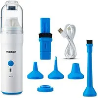 Medion® Bodenstaubsauger Akku 3in1 LIFE® (MD 19877), 60 W, beutellos, kabellos, Luftpumpen und Gebläsefunktion, starke Saugleistung, USB-C