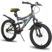 JOYSTAR Kinderfahrrad 20 Zoll bike für Jungen und Mädchen ab 7-12 Jahren Student Pendler, 1 Gang, mit vollgefedertem Stahlrahmen und 1-Gang-Antrieb mit Ständer