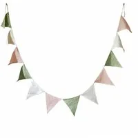 Mirabeau Wimpelkette Wimpelgirlande Rêveline rosa/grün/creme