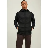 Jack & Jones Steppjacke JJEMULTI mit Kapuze und Futter unifarben, modisch, regular fit, Polyester