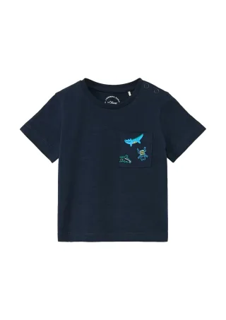 s.Oliver - T-Shirt blau - Gr. - 80