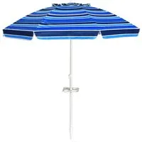 COSTWAY Sonnenschirm Gartenschirm, LxB: 220,00x220,00 cm, mit Verankerung