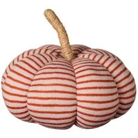 Ib Laursen Dekoobjekt Ib Laursen Dekorationsobjekt Kürbis Beige mit rostfarbigen Streifen (2