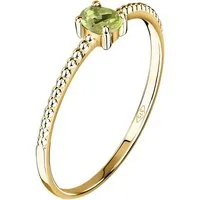 CHRIST Goldring CHRIST Damen-Damenring 375er Gelbgold 1 Peridot