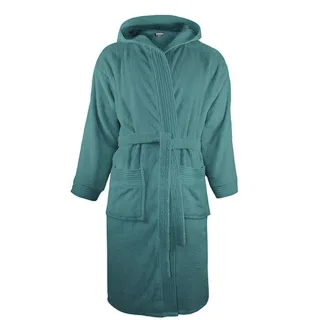 The One Towelling - Morgenmantel für Herren/Damen Unisex, mit Kapuze (Benzin)