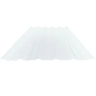 Polycarbonat Lichtplatte | Spundwand | T35+ | 1 mm | Breite 1085 mm | glasklar