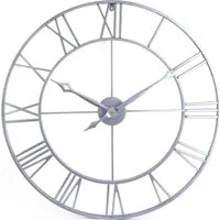Samilito Wanduhr im Vintage-Stil Rund mit Robuster 2cm dicker Rahmen,römische Ziffern (Leises Quarzwerk, kein tickendes Geräusch dicker Rahmen)
