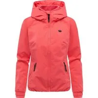 Ragwear Outdoorjacke Dizzie Tech Wasserdichte Damen Übergangsjacke mit großer Kapuze
