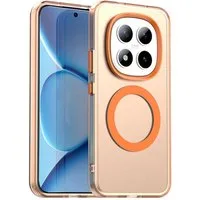 Wigento Handyhülle Für Xiaomi Redmi Note 15 Pro Plus 5G Candy Design Magsafe Hülle Orange, Magsafe Funktion, Stoßschutz, präzise Aussparungen