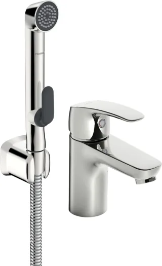 Hansa Waschtisch-Einhandmischer, Hansapinto 4505, Funktionsbrause, chrom, 45052283 45052283
