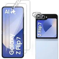 SmartUP Displayschutzglas 2X Schutzglas für Samsung Galaxy Z Flip 7 5G Kamera Display Glasfolie für Samsung Galaxy Z Flip 7 5G, Kamera- und Displayschutz
