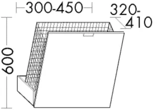 Burgbad Wäschekippe rc40 System PG2 440x603x435 Eiche Hellgrau, WEAA001F4105 WEAA001F4105