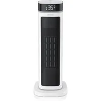 Brandson Heizlüfter Keramik-Heizlüfter 2000 W energiesparend, 12h-Timer, Fernbedienung, 2000 W, Badezimmer, Thermostat, ECO-Modus, Oszillation, Kippschutz