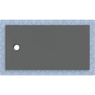 Geberit CleanFloor30 Duschfläche integriert, mit Dichtvlies, graphit: 150x80cm,, 551008DM1 551008DM1