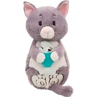 Nici Kuscheltier Homies, Katze grau & Fisch 40x20 cm