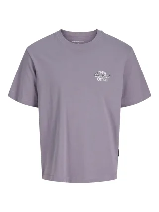 JACK&JONES - JCOMINERAL PHOTO BACK TEE SS CN JNR Purple Ash - Gr. - 164