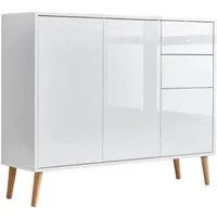 moebel-dich-auf Sideboard BEN 10 (4 Holzfüße, in verschiedenen Farben), Push-to-open-Funktion