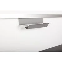 Kesseböhmer Küchenorganizer-Set Linero MosaiQ Küchen-Relingsystem Module Zubehör, Papierrollenhalter unten titangrau