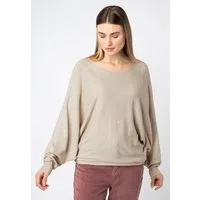 SUBLEVEL Strickpullover Strickpullover Fledermaus