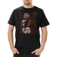 Urban Backwoods Print-Shirt The Bad & The Bad Herren T-Shirt Jason Slasher Fun Vorhees Halloween (1-tlg) Freddy Michael Krüger Myers