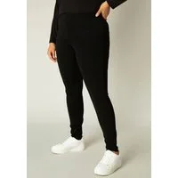 Base Level Curvy Jeggings Arnika mit Badge