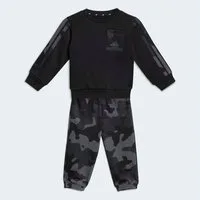 adidas Sportswear Trainingsanzug SEASONAL ESSENTIALS CAMO FLEECE FRENCH TERRY KINDER (2-tlg)