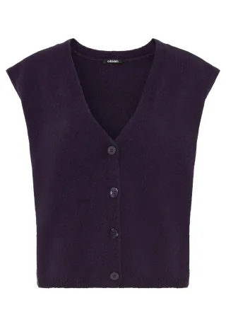 Olsen - Cardigan Sleeveless plum - Gr. - 46