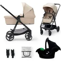 Kinderkraft Kombi-Kinderwagen NEWLY 3IN1 MINK PRO, (Set)