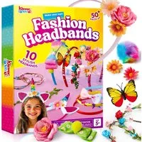 Klever Kits Bastelband Klever Kits Stirnband-Bastelset für Mädchen, Kinder-Stirnbänder