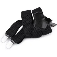 Diademita Hosenträger Hosenträger für Herren Breit 3.5 cm mit sehr starken 4 Metall Clip. (Set)