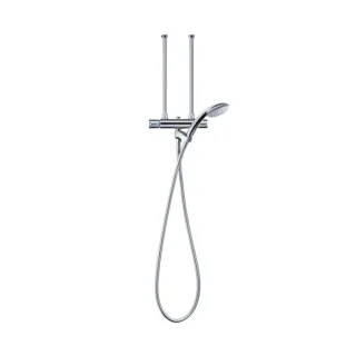 Stiebel Eltron Zweigriff-Mischarmatur 232606 verchromt, für drucklose Speicher, Übertisch, für Dusche