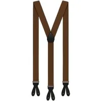 ZUKUNFTSENKEL Hosenträger Hosenträger Herren 3,5 cm Breite Y-Form mit Knopfverschluss (Deutsche Produktion, Komfortabel) Lederriemen Knopfverschluss, ohne Clips