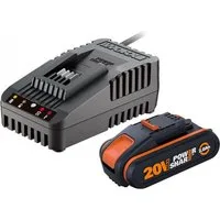 Worx Führungsschiene Worx PowerShare Akku Set 20 V / 2,0 Ah mit Ladegerät WA3601