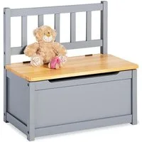 Pinolino® Truhenbank Fenna, grau/natur, für Kinder