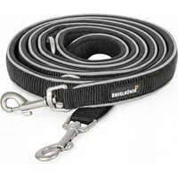 Rudelkönig Hundeleine Reflektierende Hundeleine Paola, Verstellbare 2,30m Führleine, Nylon, Neopren (1-tlg), Für mittlere und große Hunde
