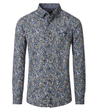 CASAMODA - Freizeithemd blau - Gr. - XXL