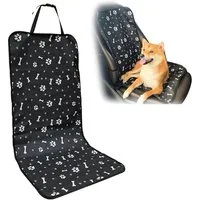 FELIXLEO Tier-Autoschondecke Hundedecke Auto Rückbank Wasserdicht Oxford Universell Schwarz