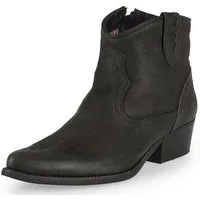 Felmini Stiefelette Veloursleder . Cowboy Stiefelette