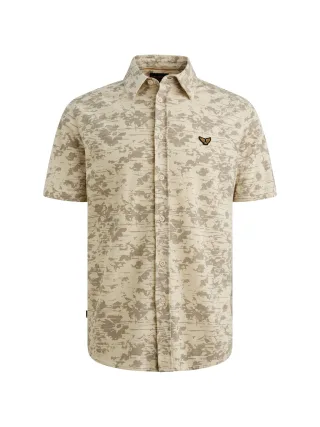 PME Legend - Skynight s/s AOP Desert Flower On Ctn Jersey Pique birch - Gr. - XXXL